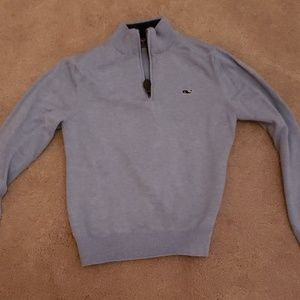 Vineyard Vines 1/2 Zip Light Blue - Size 7
